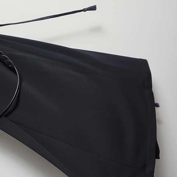 BCBGMaxAzria Black Twisted Racerback Bodycon Dress With Belt Size XSmall - Picture 15 of 15